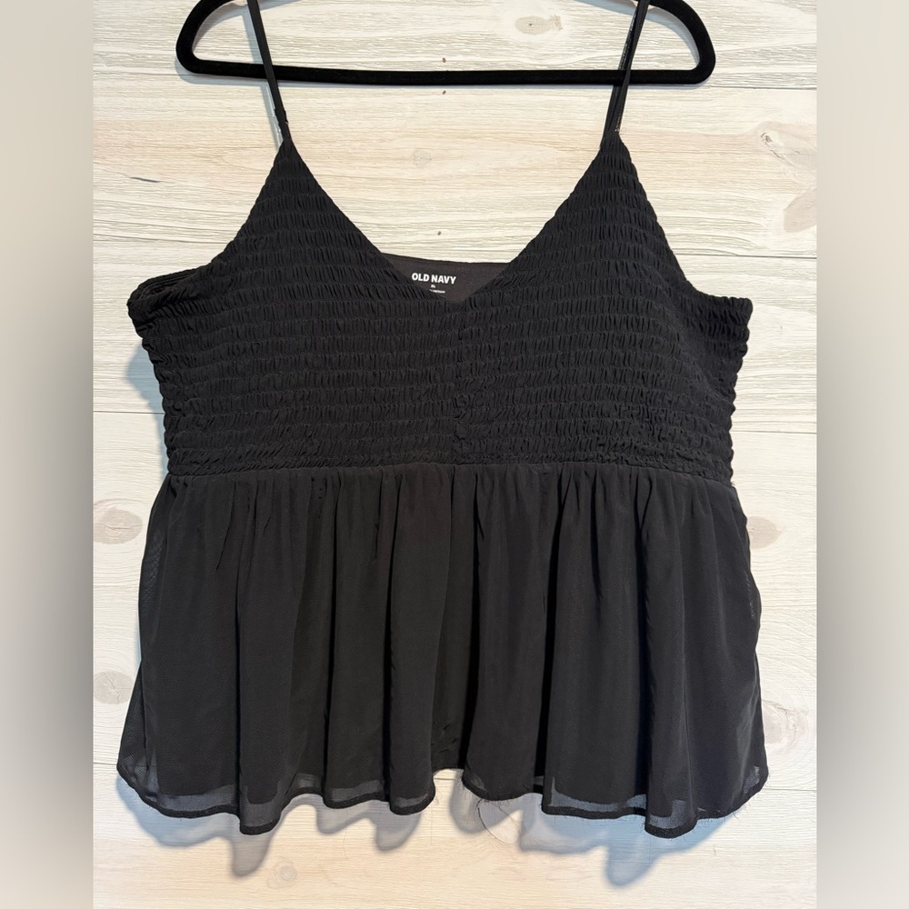 Old Navy Black Camisole Top~XL